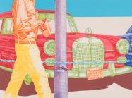 Don Eddy (American, born 1944), Red Mercedes. Color lithograph, 1972.