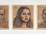 Family Portrait (2019) byYehimi Cambrón, installed at Of Origins and Belonging, Drawn from Atlanta, High Museum of Art