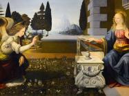 Leonardo da Vinci the Annunciation