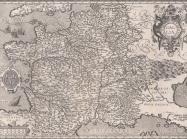 intricate map on discolored paper 