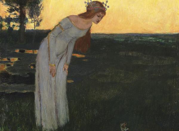 Franz von Stuck, The Frog Prince Fairy Tale, Es war einmal 1891