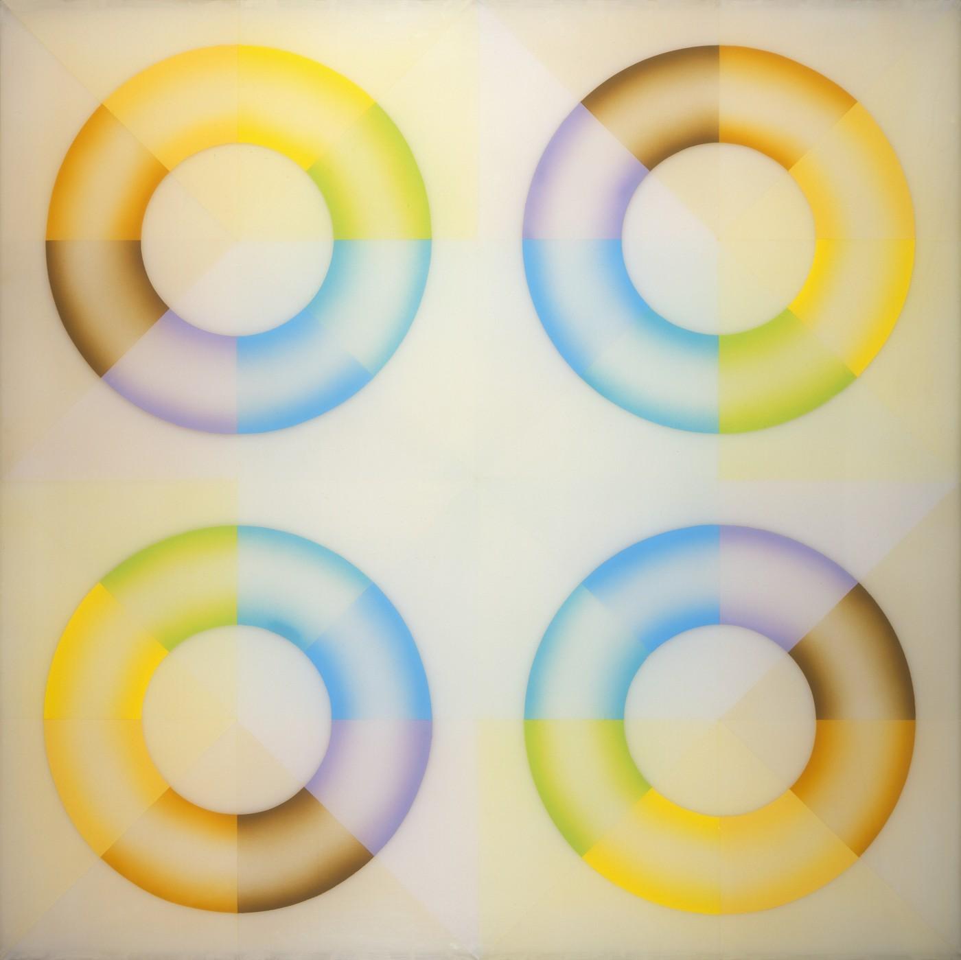 Judy Chicago, Pasadena Lifesavers Yellow Series #2, 1969-1970.