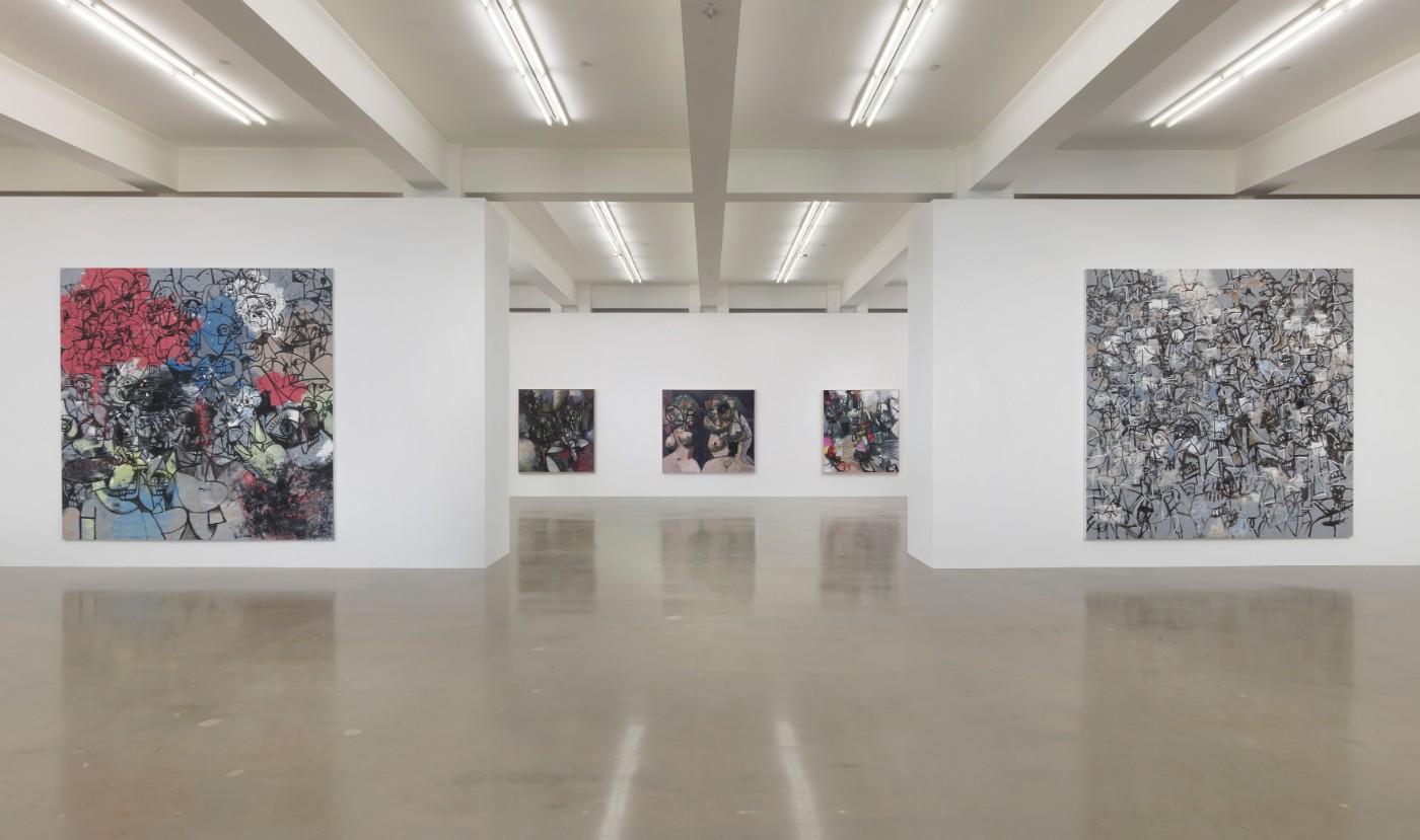 Installation view, George Condo: What’s the Point?, at Sprüth Magers in Los Angeles through June 1