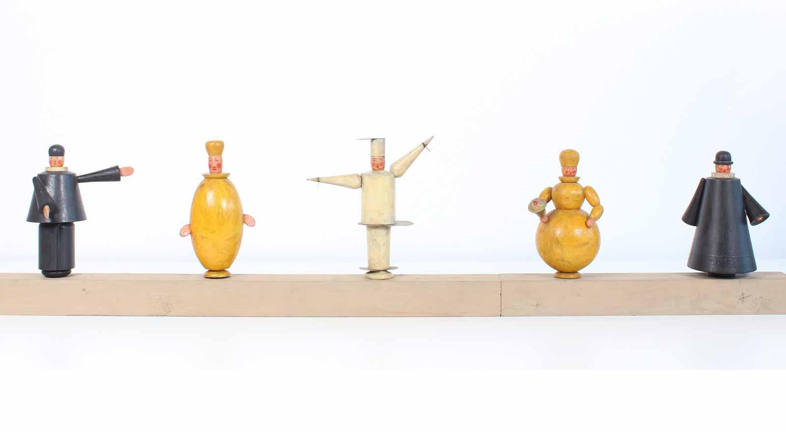 Eberhardt Schrammen, Five Hand Puppets, about 1923