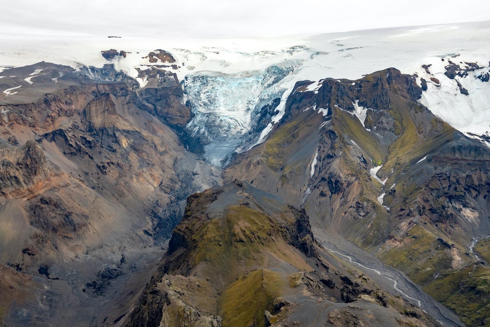Olafur Eliasson, The glacier melt series 1999/2019, 2019, detail (Krossárjökull) 30 C-prints, each 31 x 91 x 2.4 cm