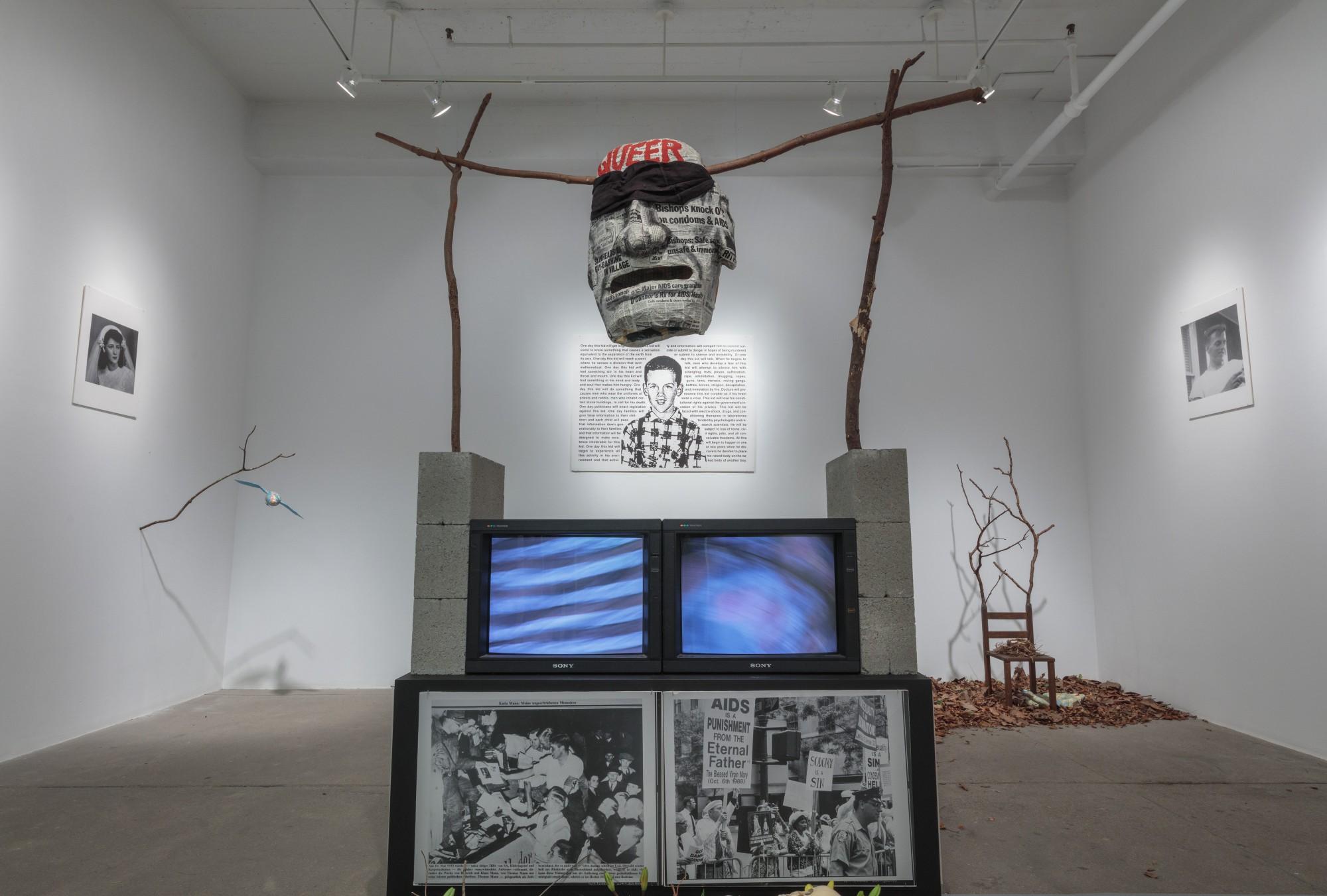 Installation view, Soon All This Will Be Picturesque Ruins: The Installations of David Wojnarowicz at P·P·O·W, New York, now available to view online. 
