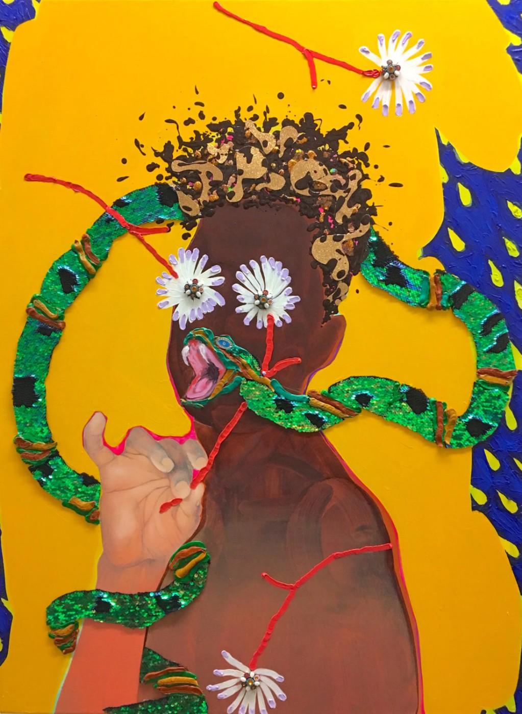 Devan Shimoyama, He Lies, He Cries, 2016