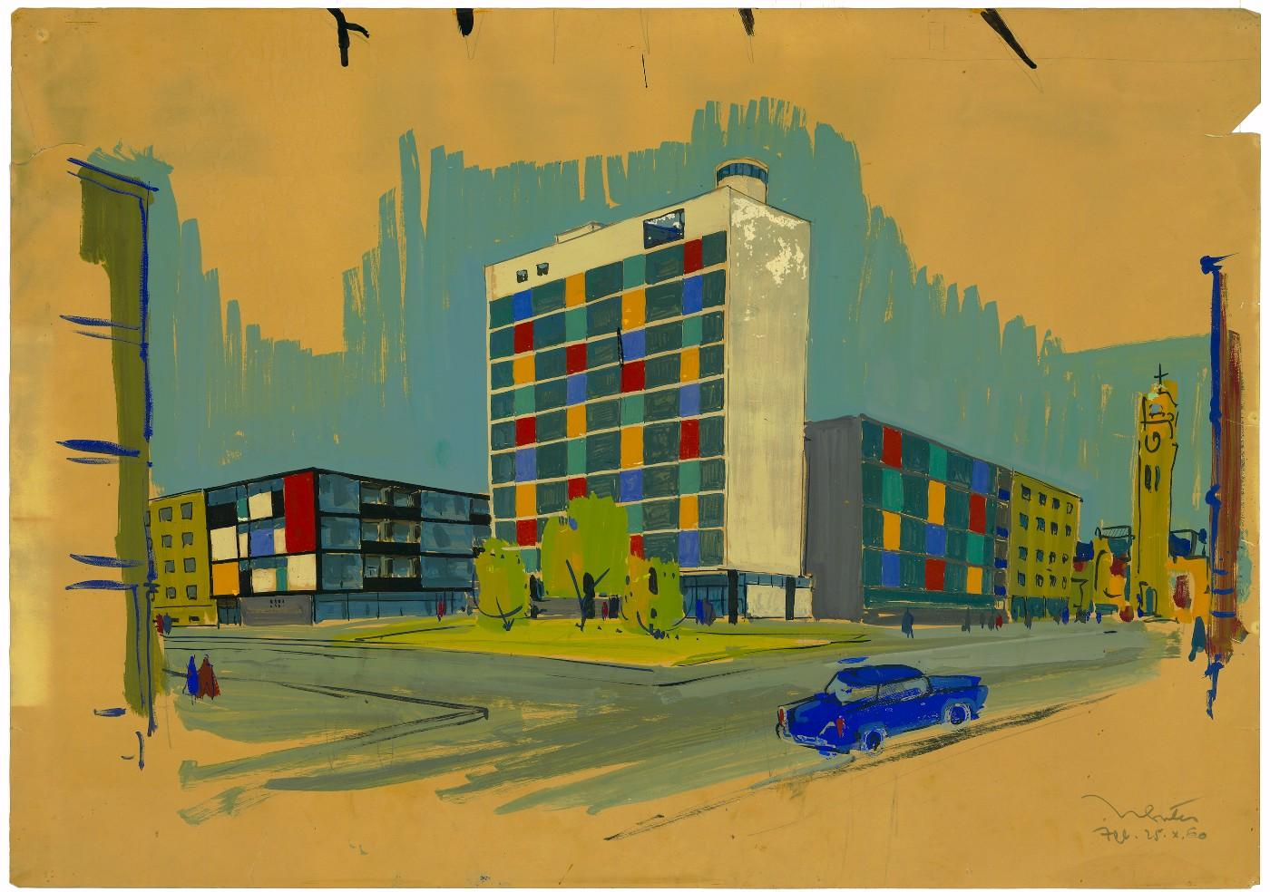 Ivan Vitić. Apartment Building on Laginjina Street. 1957–62