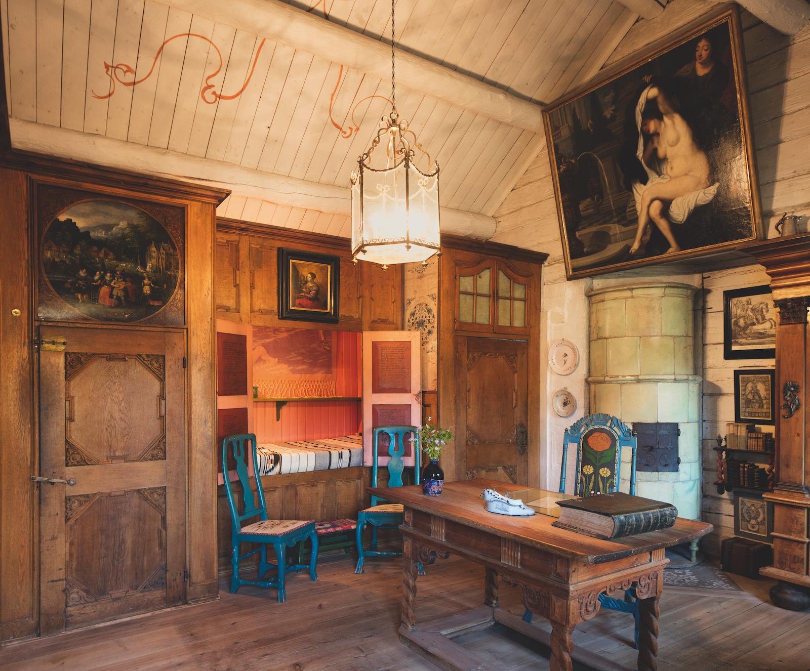 Carl Larsson &amp; Karin Bergöö (designers and clients), Lilla Hyttnäs, dining room, Sundborn, Sweden, completed 1919. (page 256).