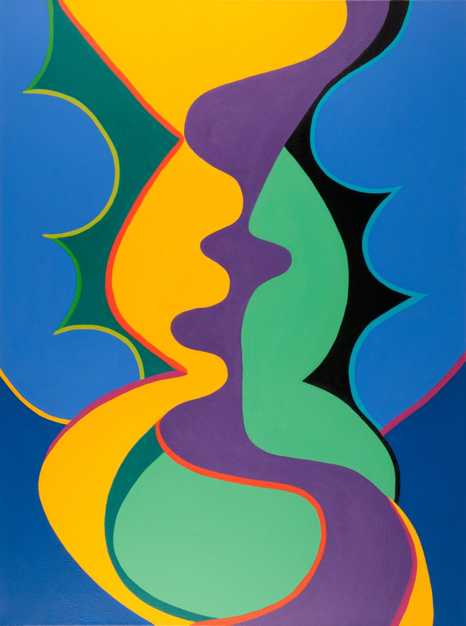 Diane Novetsky, Celestial Bodies, 2020. Acrylic on canvas. 48 x 36 inches. $6,000.