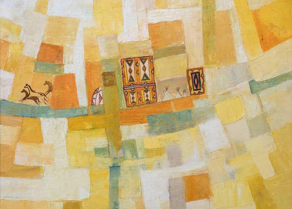 Arthur Amiotte (Thítȟuŋwaŋ; Oglála Lakȟóta; Oglala Sioux Tribe, North America, Plains region), "Ethnic Forms," 1971