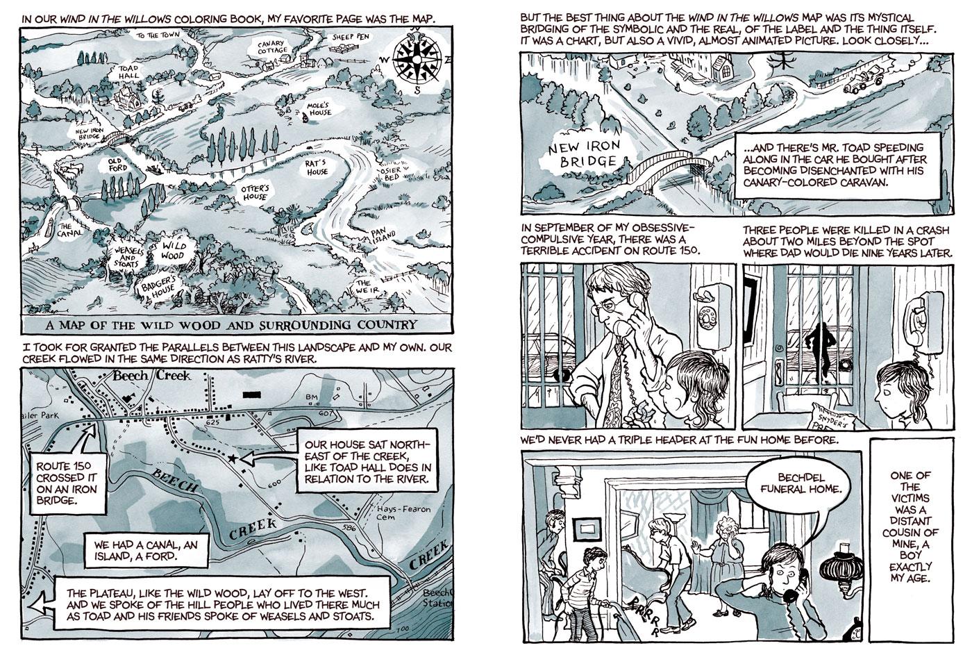 Pages 146-147 from Fun Home: A Family Tragicomic