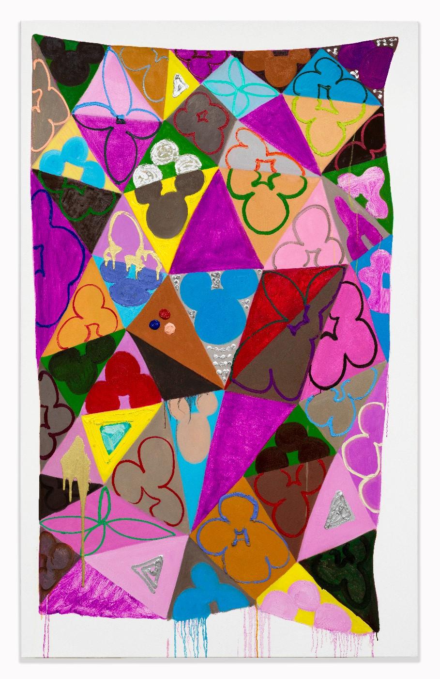 Judy Ledgerwood, "Drunkards Path," 2018