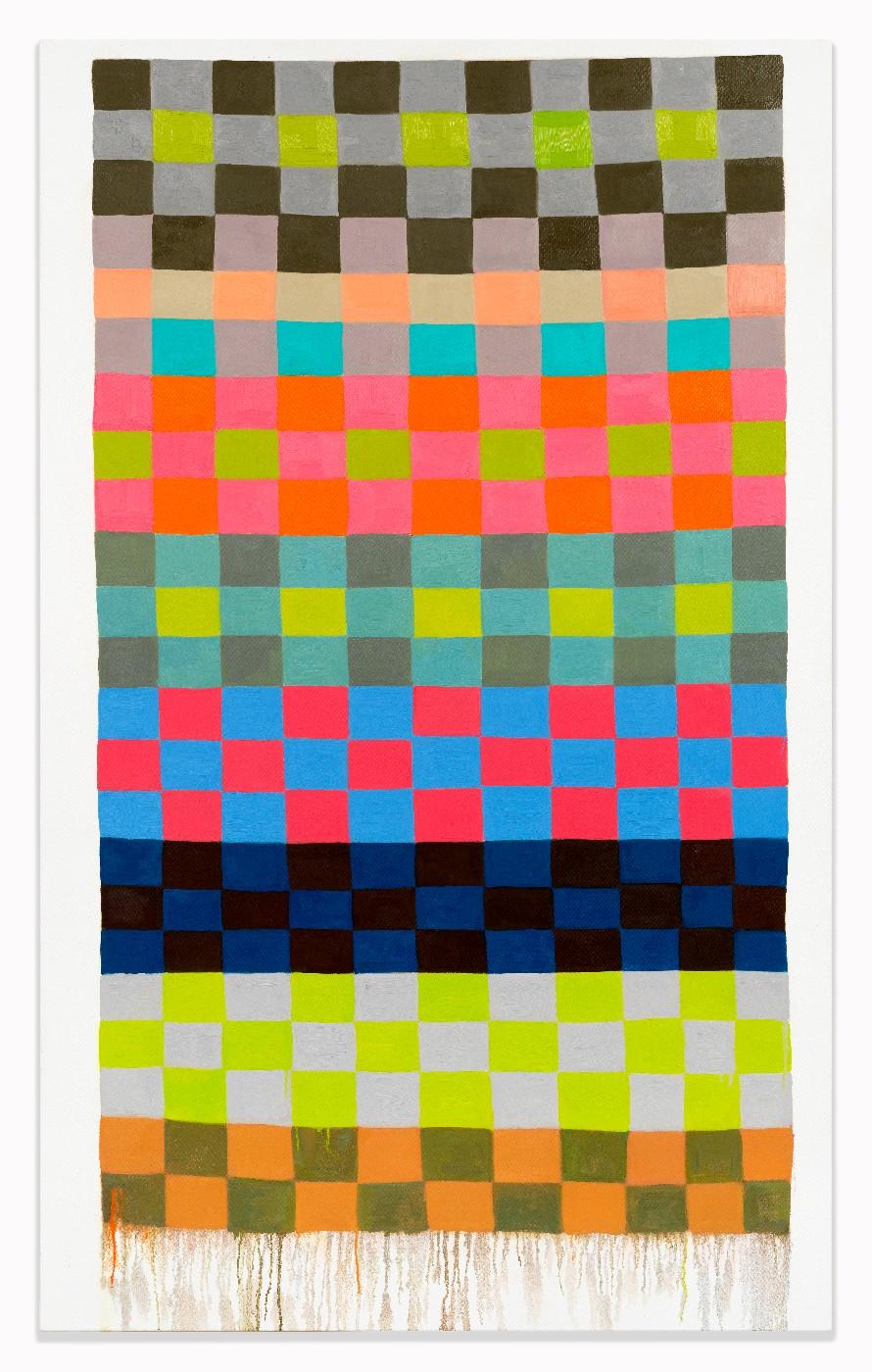 Judy Ledgerwood, "Hopscotch Chelsea Rose," 2018