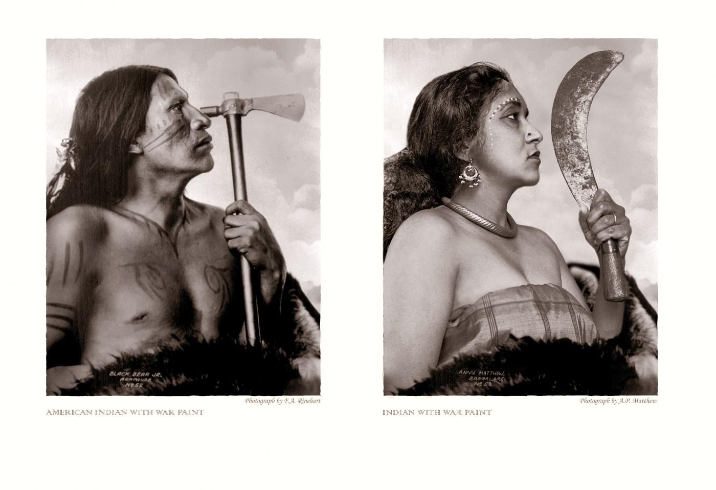 Annu Palakunnathu Matthew, "War Paint," 2001, From the series "An Indian from India," 2001–2007