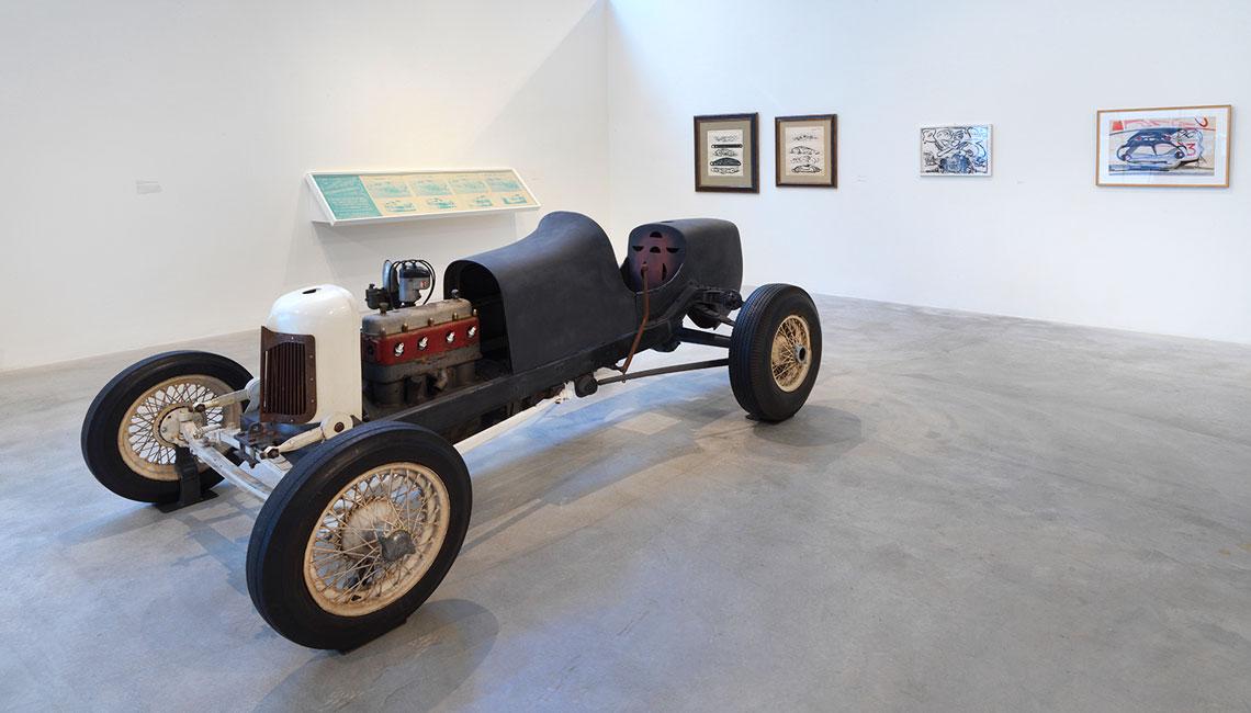 Installation view, Salvatore Scarpitta: Racing Cars