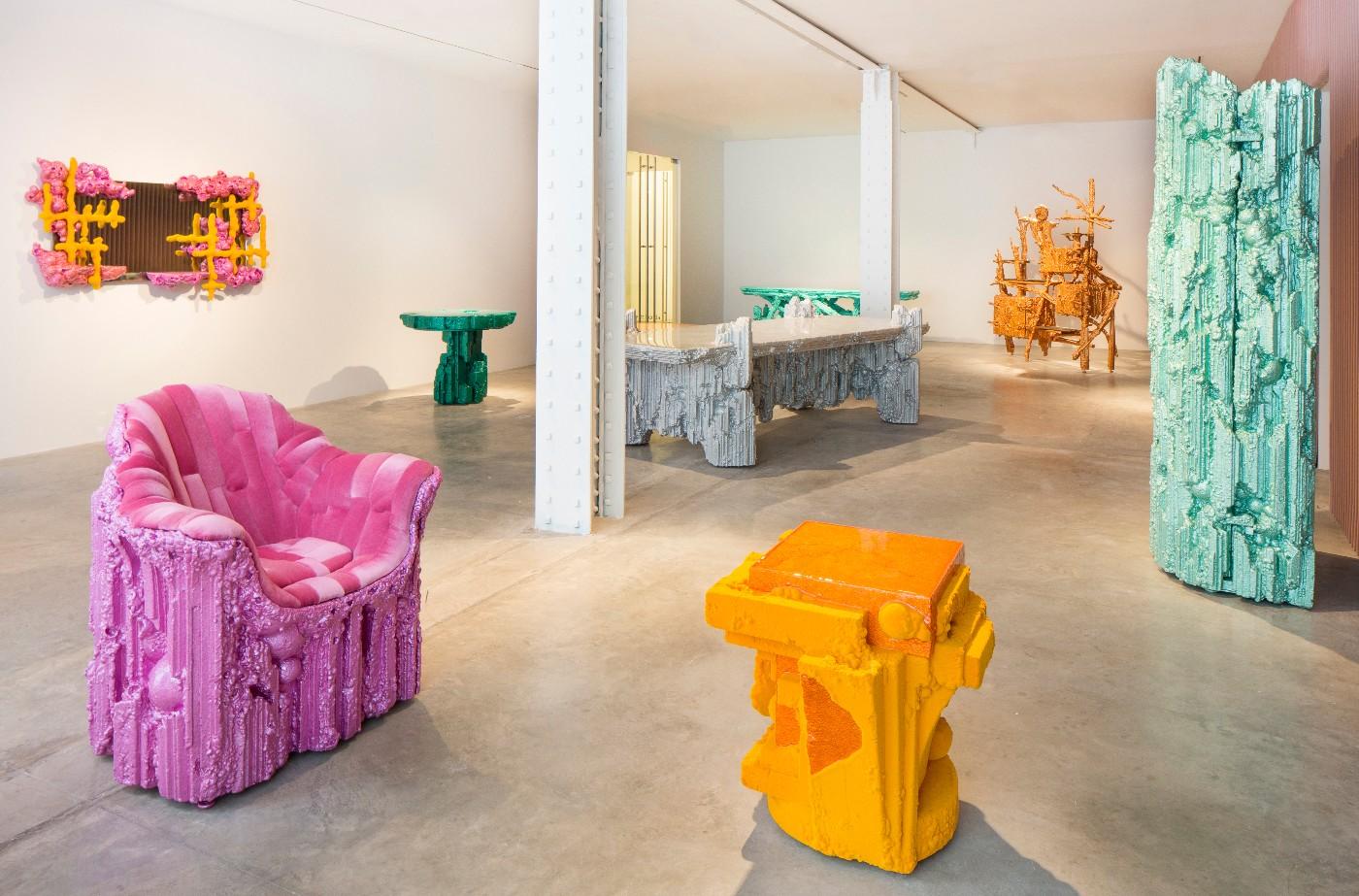 Installation view of Chris Schanck's 'Unhomely' at Friedman Benda.