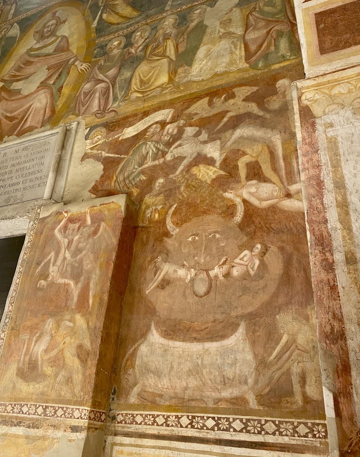 The Romanesque Abbey of Pomposa in Codigoro, Ferrara, provides us with some of the most frightening examples.