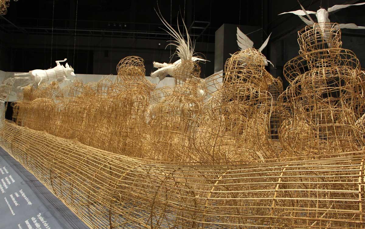 Ai Weiwei's Life Cycle installation at the Marciano Art Foundation