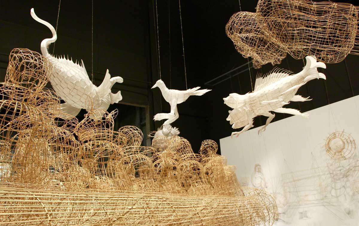 Ai Weiwei's Life Cycle installation at the Marciano Art Foundation