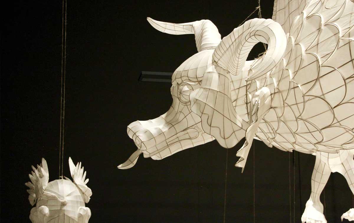 Ai Weiwei's Life Cycle installation at the Marciano Art Foundation
