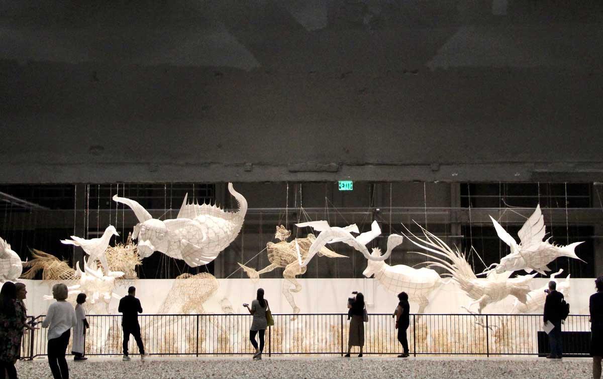 Ai Weiwei's Life Cycle installation at the Marciano Art Foundation