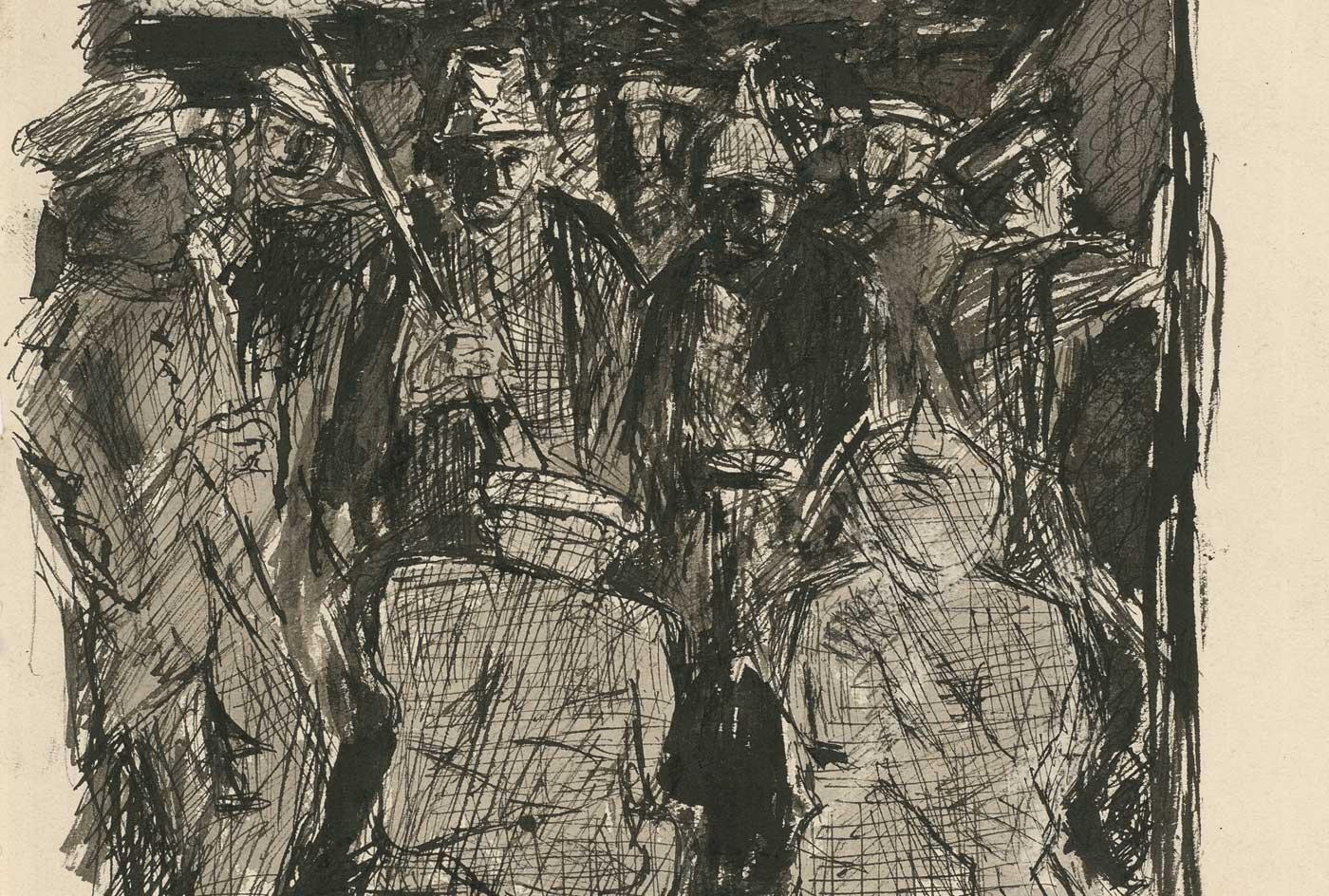 In the car to Allenstein, 1914.