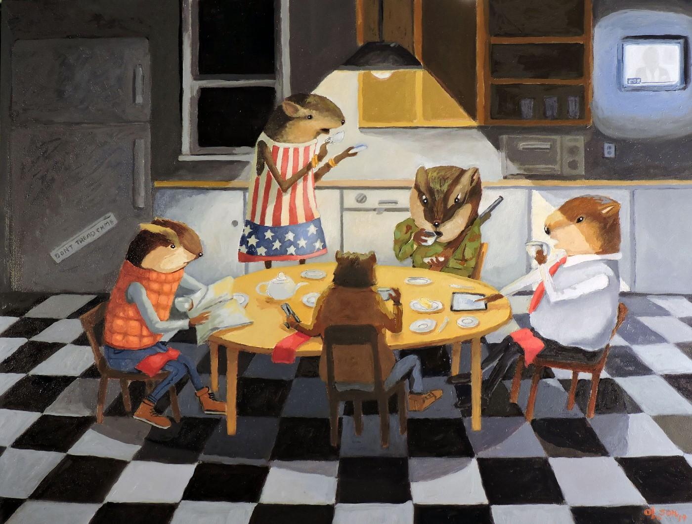 Christopher Olson, Lemming Tea Party, 2019