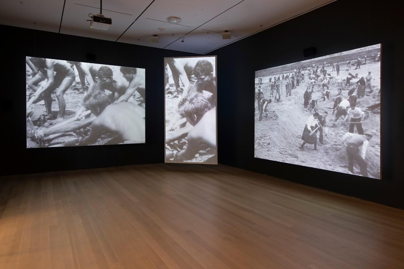 Installation view of Toward a Concrete Utopia: Architecture in Yugoslavia, 1948–1980