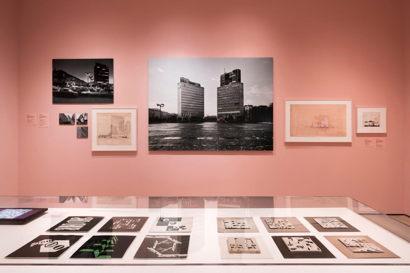 Installation view of Toward a Concrete Utopia: Architecture in Yugoslavia, 1948–1980