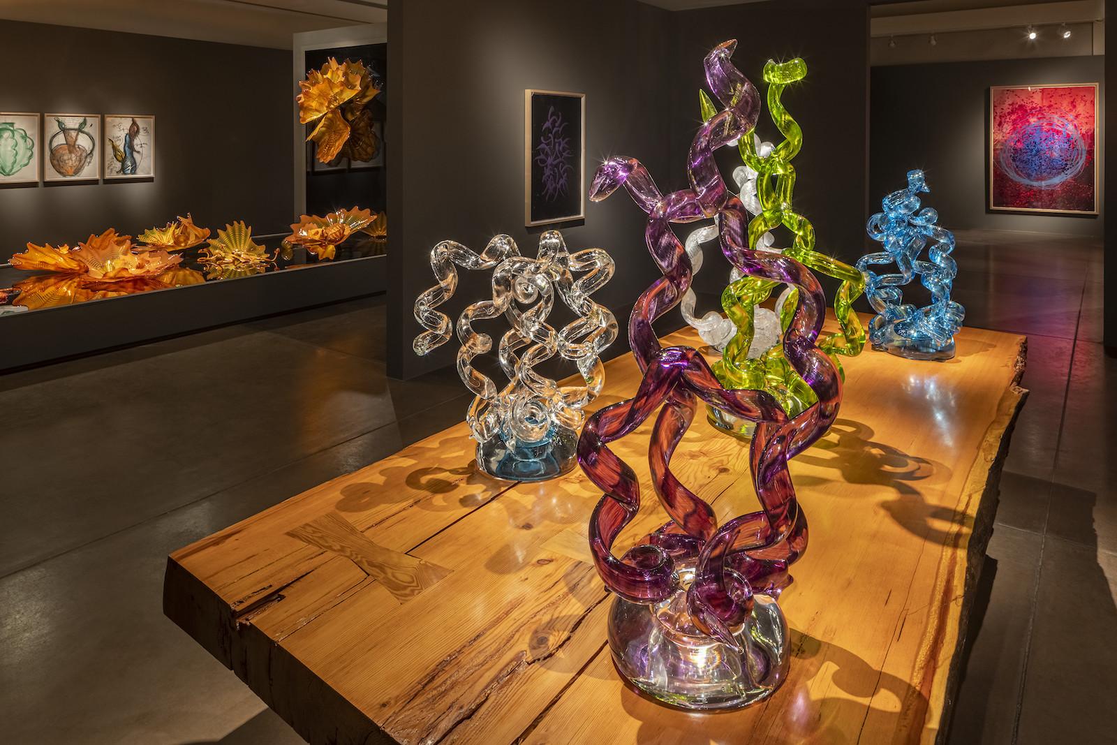 Dale Chihuly, Rotolo, Desert Botanical Garden, Phoenix, installed 2021, Photo by Nathaniel Willson.