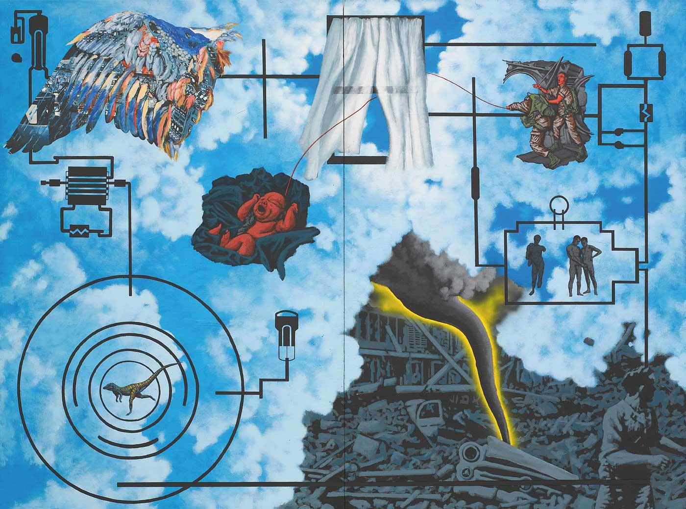 David Wojnarowicz (1954–1992), Wind (For Peter Hujar), 1987.