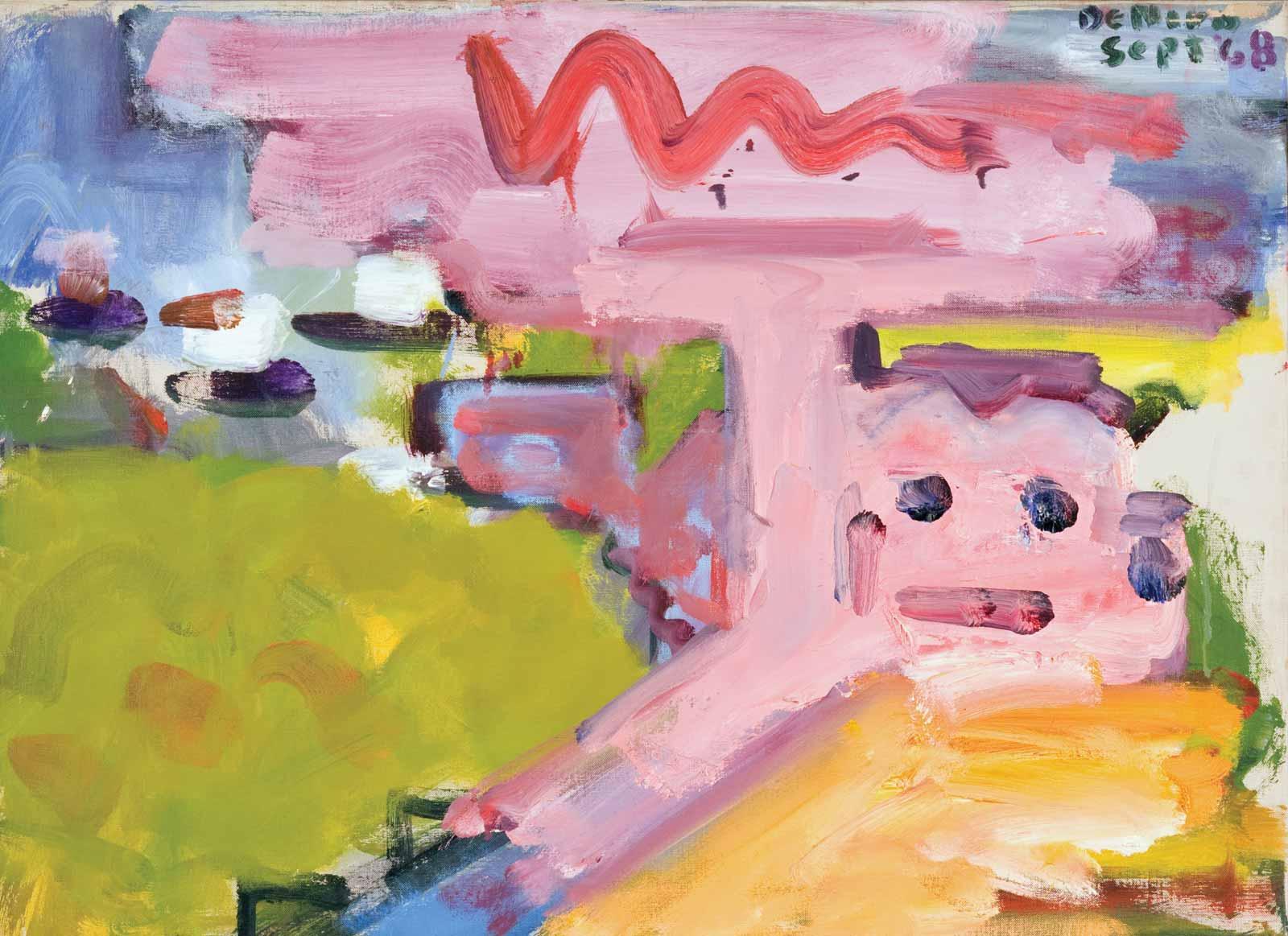 Robert de Niro, Sr., Buildings in a Landscape, 1968.