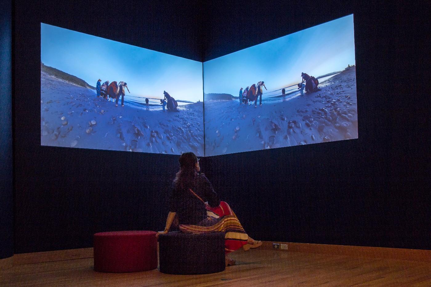 Installation view of Double Exposure
