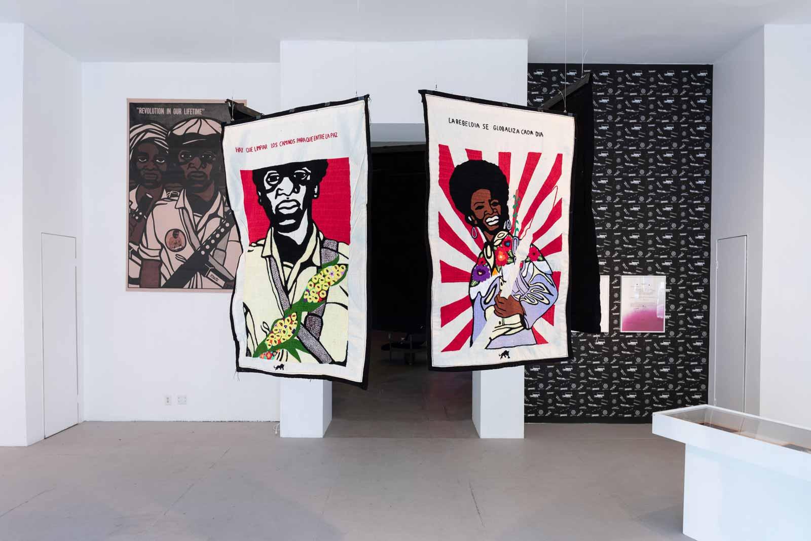 Installation view, Emory Douglas: Bold Visual Language