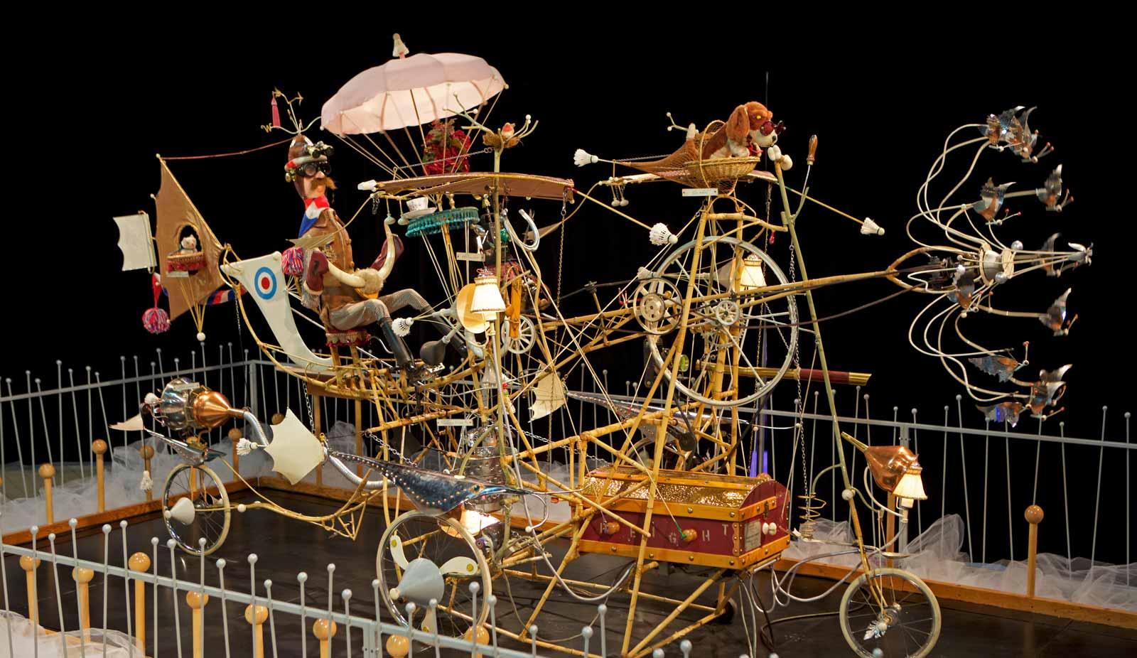 Rowland Emett works on display at the Ontario Science Centre