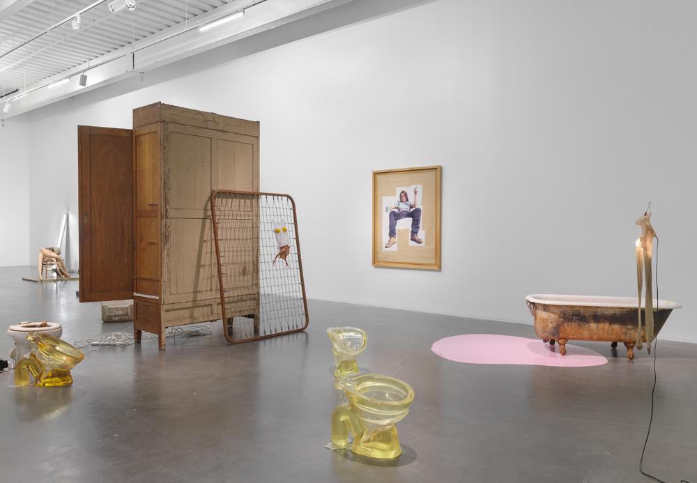 Sarah Lucas: Au Naturel, 2018. Exhibition view: New Museum, New York. 