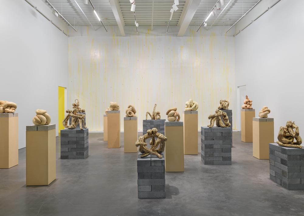 Sarah Lucas: Au Naturel, 2018. Exhibition view: New Museum, New York. 