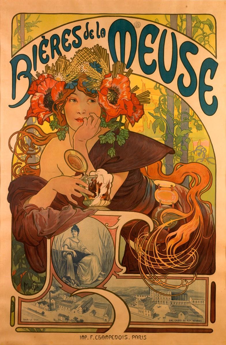 Alphonse Mucha, Bières de la Meuse, 1897