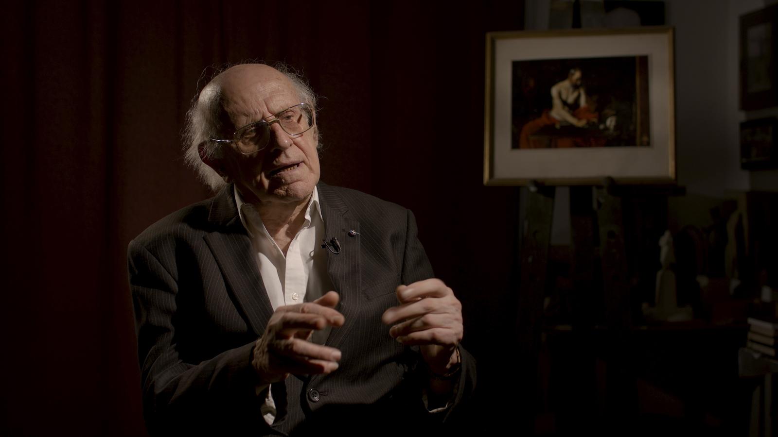 Fr. Marius Zerafa telling the story of the Caravaggio's recovery. 