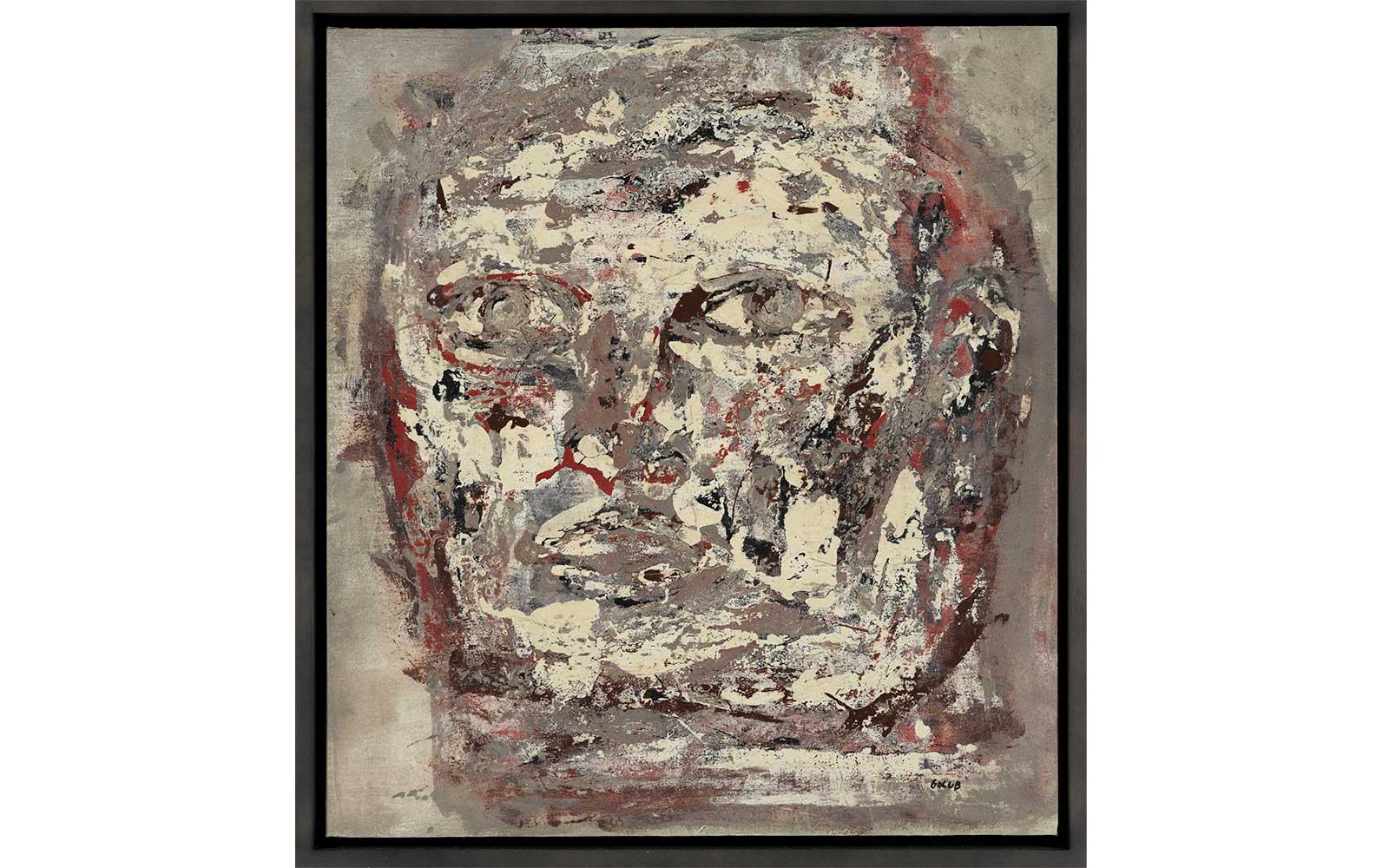 Leon Golub, Head (XXXVII), 1959.