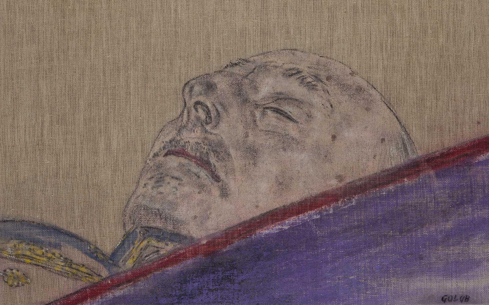 Leon Golub, Francisco Franco (In Casket 1975), 1976.