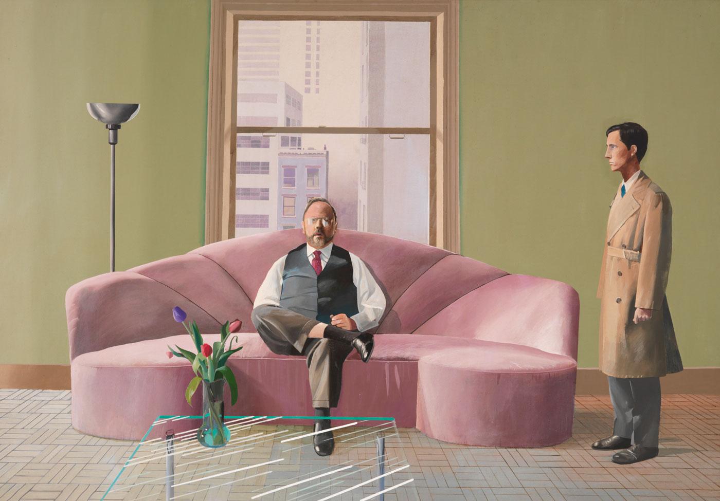 Henry Geldzahler and Christopher Scott by David Hockney, 1968-1969.