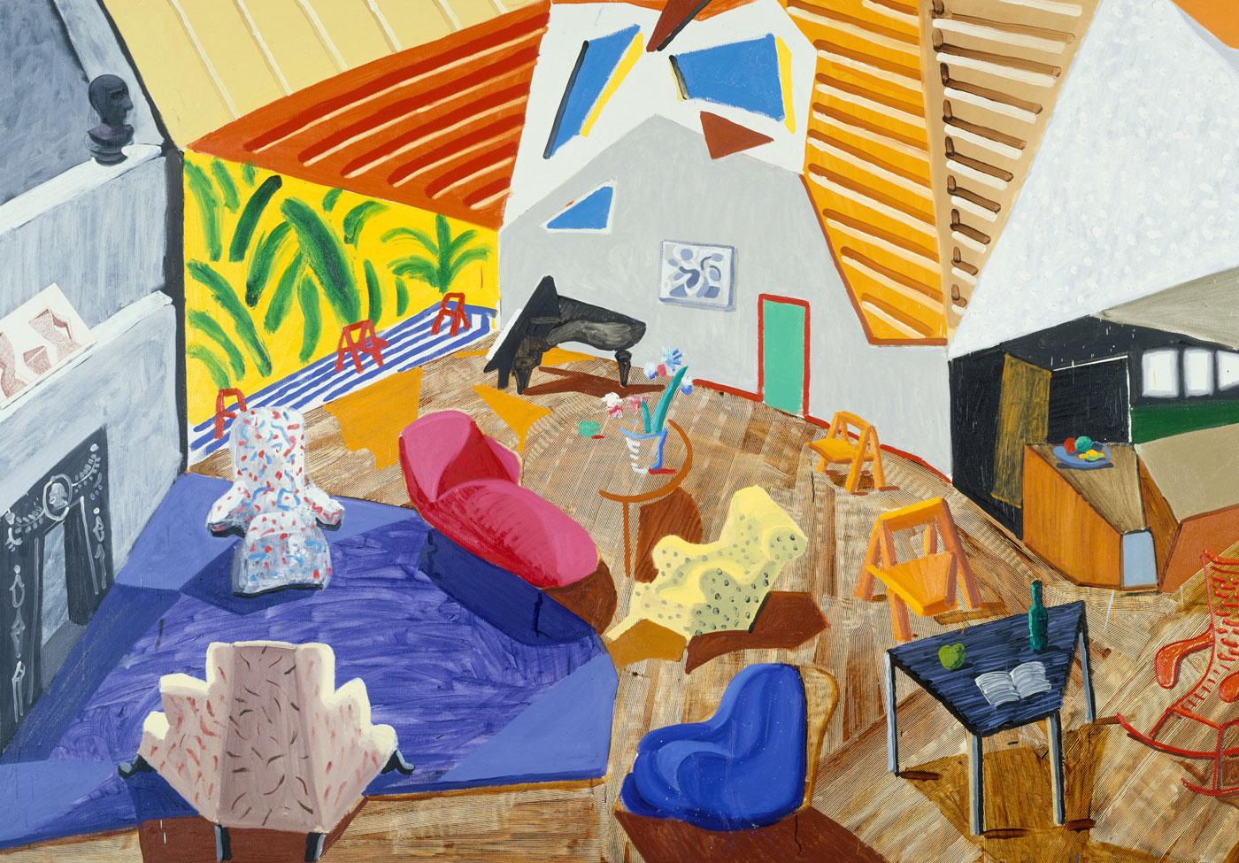 Large Interior, Los Angeles by David Hockney, 1988. 