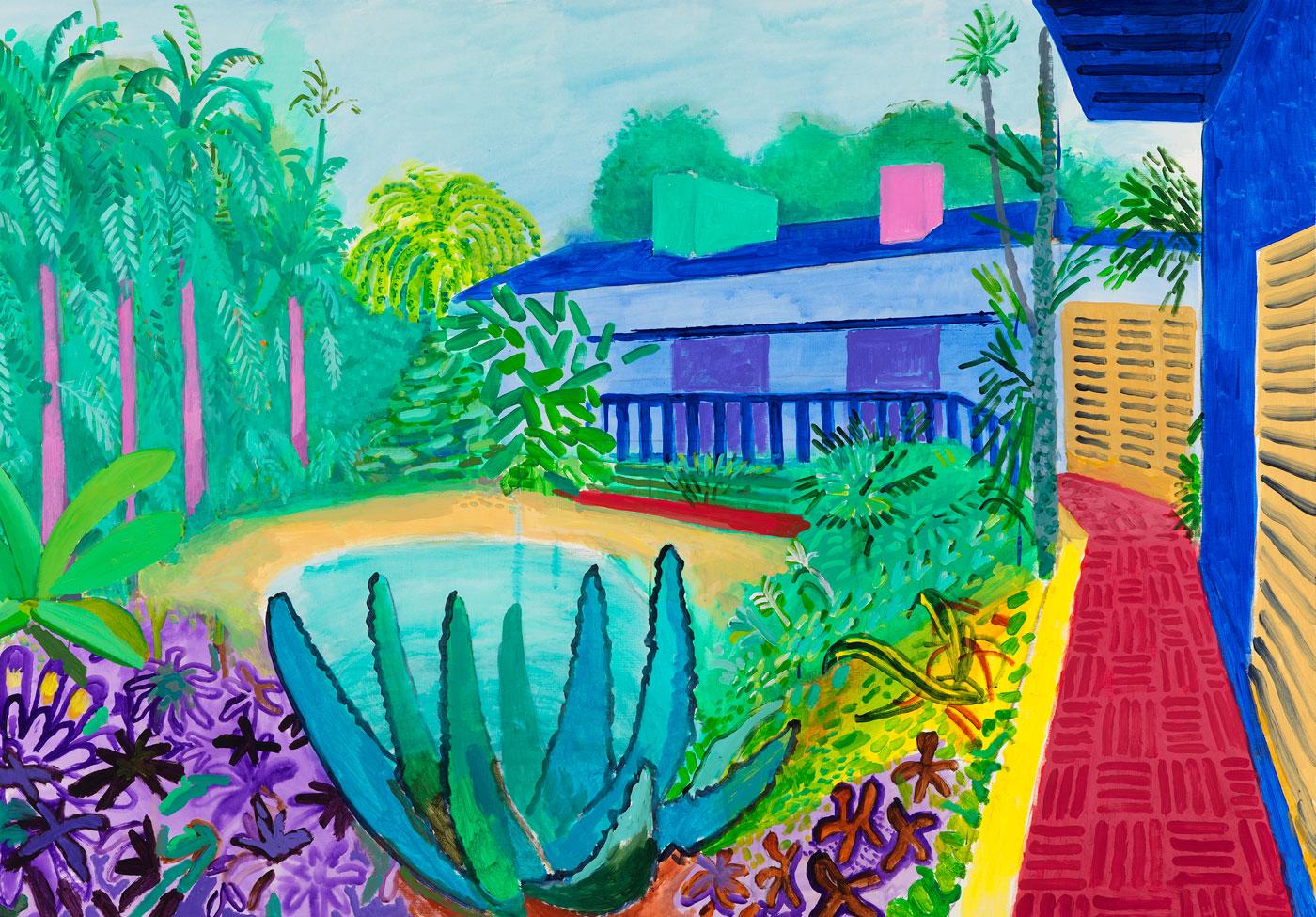 Garden by David Hockney, 2015. 
