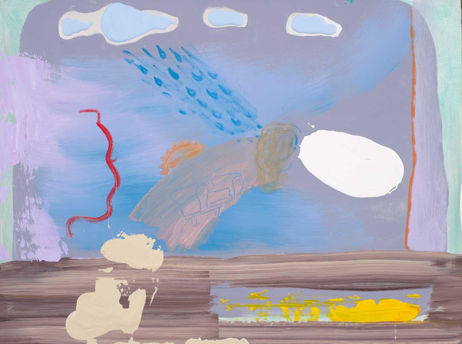 Walter Price, Hold the umbrella tight while viewing my rain, 2020.
