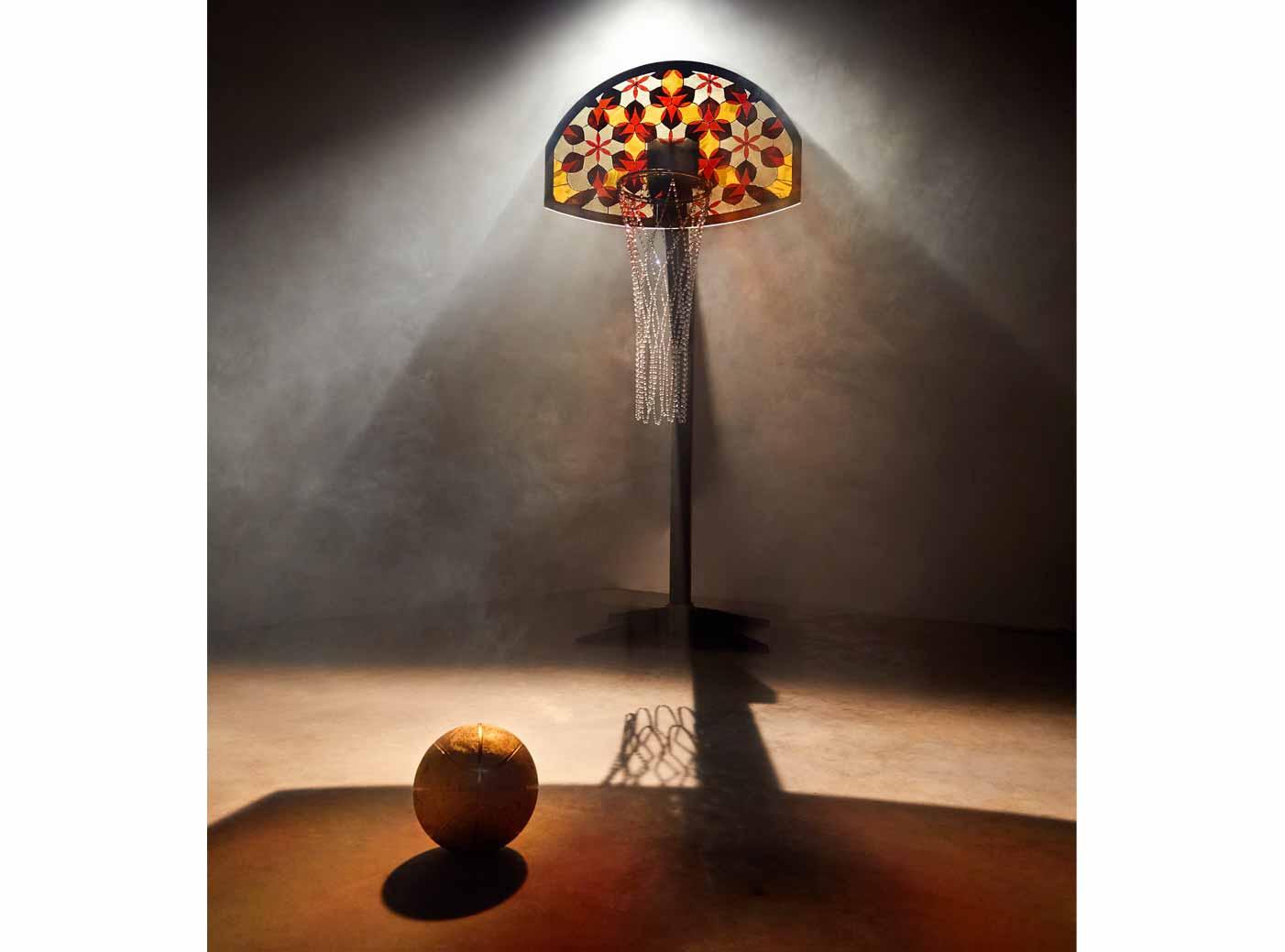 stained glass basketball hoop