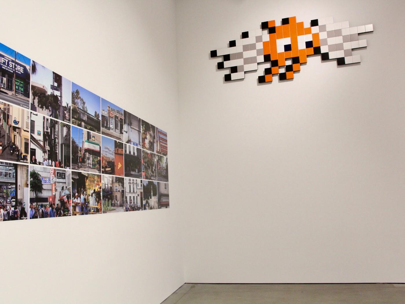 Installation view, Invader: Into the White Cube