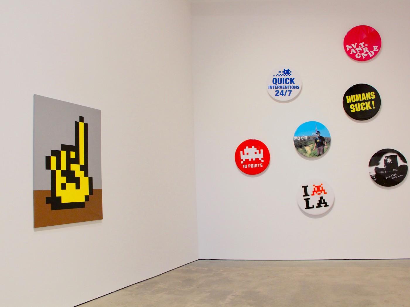 Installation view, Invader: Into the White Cube