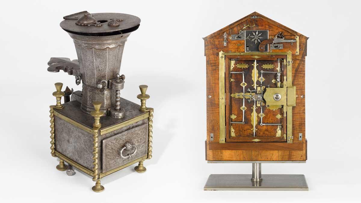 Coffee and Spice Mill (left), Small Safe Door (right)